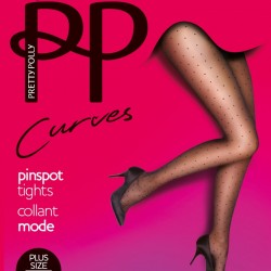 Collants grande taille à pois PMAUN4 Pretty Polly grossiste DBH Creations