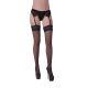 Alba stockings with géometrical lace LeggStory wholesaler DBH Creations