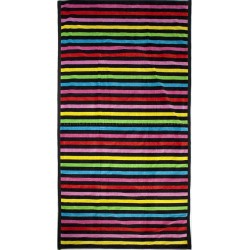 Multicolor fine striped beach towel wholesaler DBH Créations