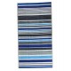 Blue and grey striped beach towel wholesaler DBH Créations