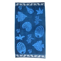 Blue fish beach towel wholesaler DBH Créations